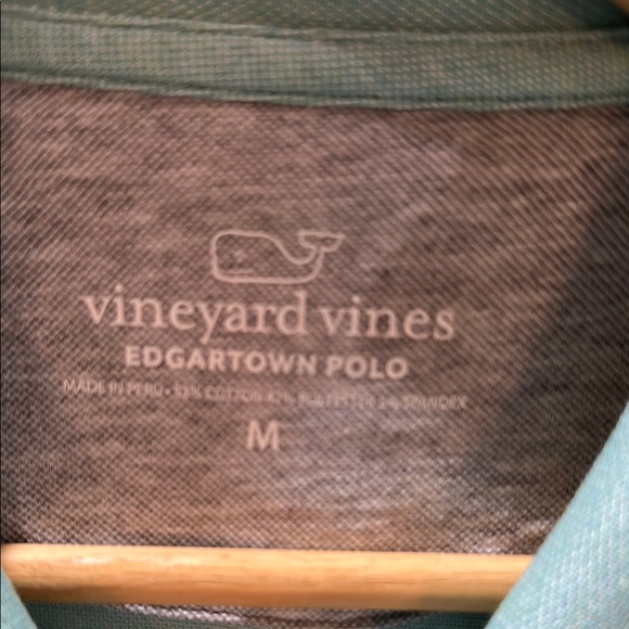 Vineyard Vines Mens Edgartown light Green Polo size M. - Picture 3 of 4